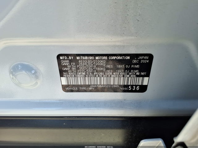 2025 MITSUBISHI ECLIPSE CROSS JA4ATWAAXSZ012865 Photo 8