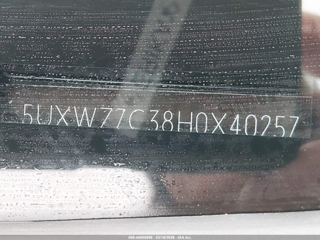 5UXWZ7C38H0X40257 BMW X3 Sdrive28i