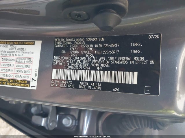 2020 LEXUS NX 300 JTJDARBZXL2177661 Photo 8