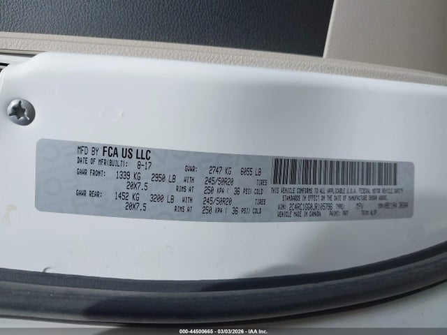 2018 CHRYSLER PACIFICA 2C4RC1GG0JR105796 Photo 8