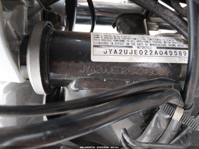 Продаж на аукціоні авто 2002 Yamaha Xv250, vin: JYA2UJE022A049589, номер лоту: 44500724