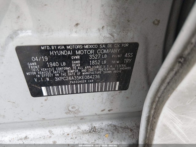 Hyundai ACCENT SE 2019 3KPC24A35KE084236 Image 9