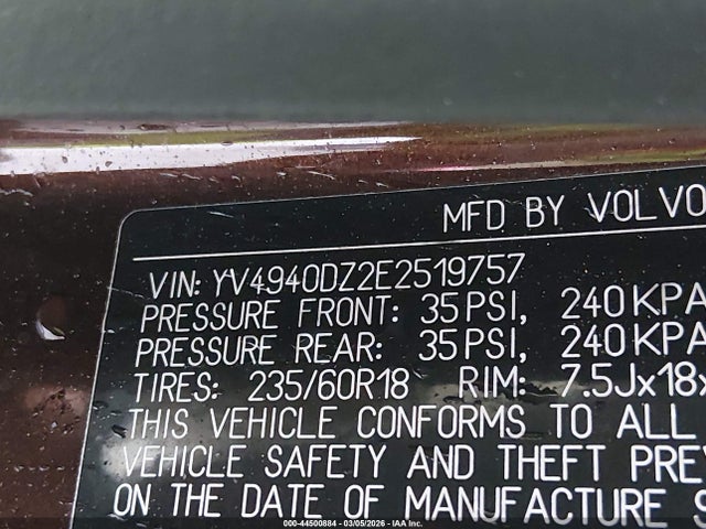 2014 VOLVO XC60 YV4940DZ2E2519757 Photo 8