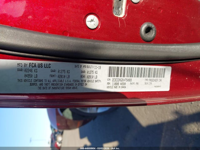 2C3CDZAG2KH750889 Dodge Challenger Sxt