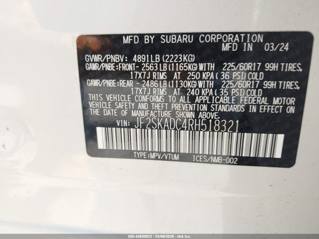 Subaru Forester Premium 2024 JF2SKADC4RH518321 Image 9