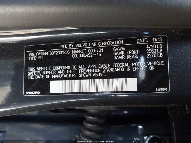 2015 VOLVO S60 YV126MFB0F2301236 Photo 8
