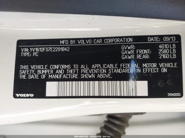 Volvo S60 T5 2014 YV1612FS7E2291842 Image 9