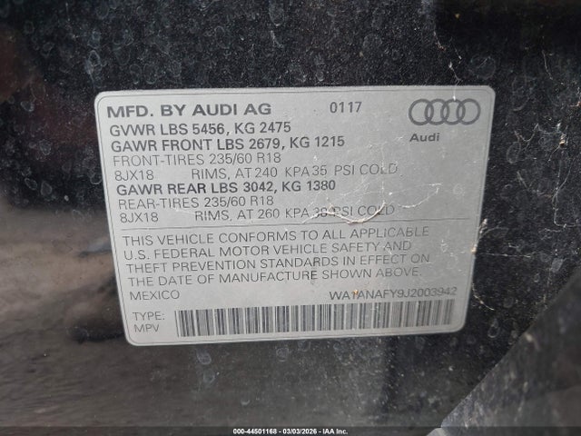 2018 AUDI Q5 WA1ANAFY9J2003942 Photo 8