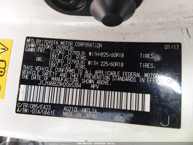 JTJYARBZ8H2065384 Lexus Nx Nx Turbo