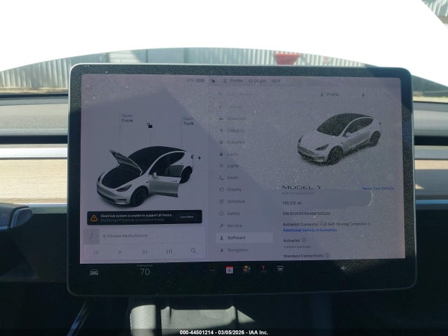 5YJYGDED4MF122630 Tesla Model Y Standard Range Rear-wheel Drive