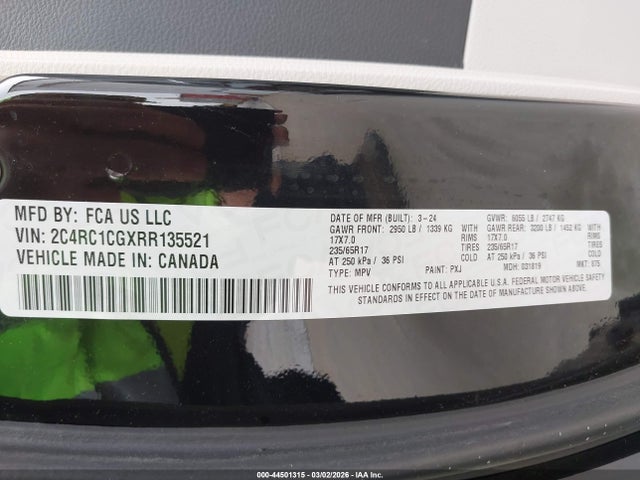 Chrysler Voyager Lx 2024 2C4RC1CGXRR135521 Image 9
