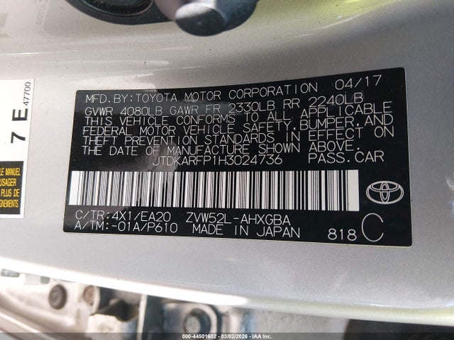 Toyota Prius Prime Advanced 2017 JTDKARFP1H3024736 Image 9