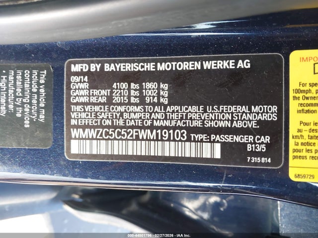 2015 MINI COUNTRYMAN WMWZC5C52FWM19103 Photo 8