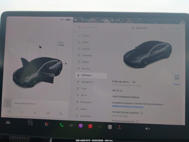 Aukcja sprzedaży 2019 Tesla Model 3 Long Range/mid Range/standard Range/standard Range Plus, vin: 5YJ3E1EAXKF308240, numer aukcji: 44501870