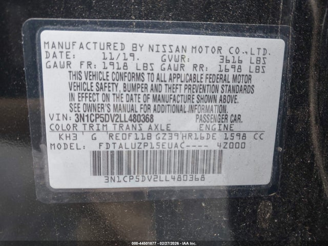 2020 NISSAN KICKS 3N1CP5DV2LL480368 Photo 8
