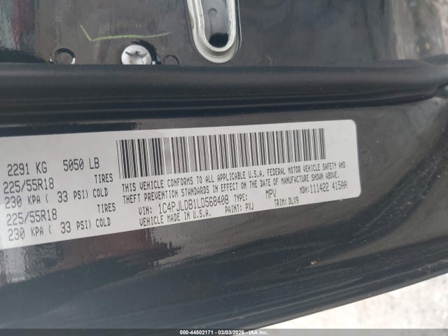 2020 JEEP CHEROKEE 1C4PJLDB1LD568408 Photo 8