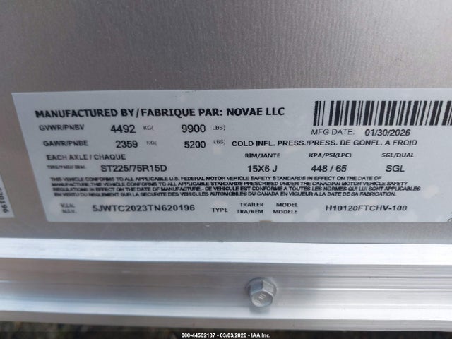 5JWTC2023TN620196 Eager Beaver Other