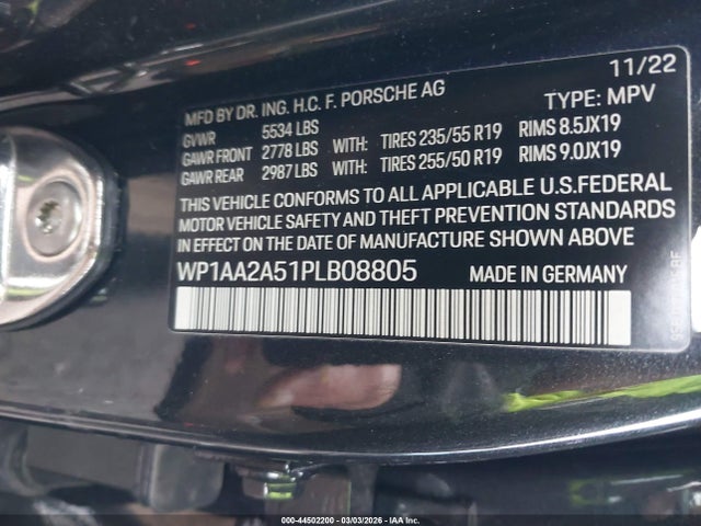 2023 PORSCHE MACAN WP1AA2A51PLB08805 Photo 8