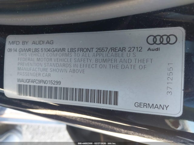 2015 AUDI A6 WAUGFAFC9FN015299 Photo 8