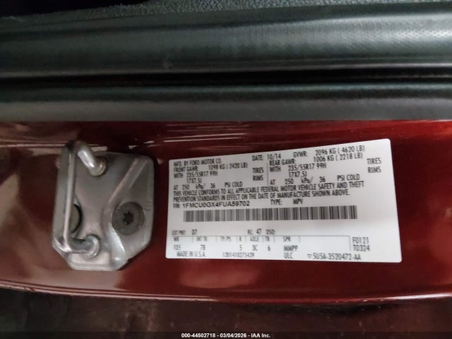 Aukcja sprzedaży 2015 Ford Escape Se, vin: 1FMCU0GX4FUA59702, numer aukcji: 44502718