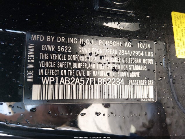 2015 PORSCHE MACAN WP1AB2A57FLB62234 Photo 8