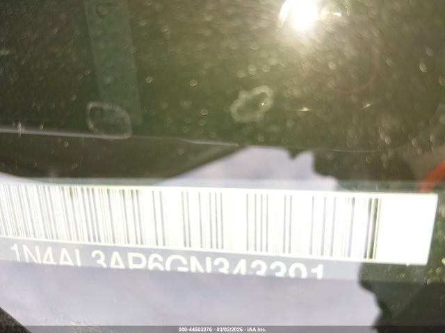 Aukcja sprzedaży 2016 Nissan Altima 2.5 S, vin: 1N4AL3AP6GN343391, numer aukcji: 44503376