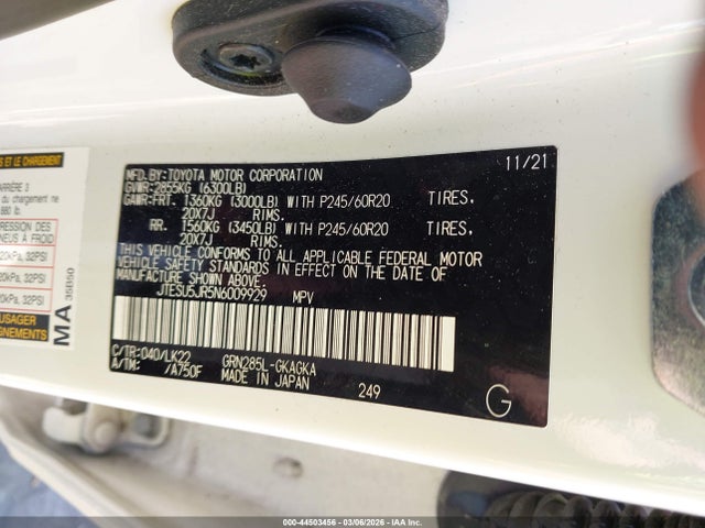JTESU5JR5N6009929 Toyota 4runner Trd Sport