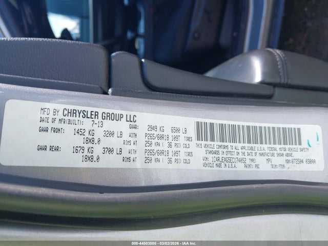 2014 JEEP GRAND CHEROKEE 1C4RJEAG5EC174052 Photo 8