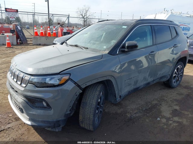 44503513 :رقم المزاد ، 3C4NJDCB9NT196425 vin ، 2022 Jeep Compass Limited 4x4 مزاد بيع