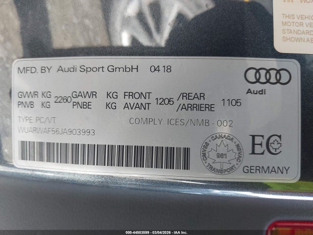 2018 AUDI RS 5 WUARWAF56JA903993 Photo 8