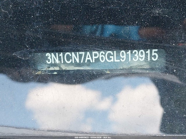 Aukcja sprzedaży 2016 Nissan Versa 1.6 Sv, vin: 3N1CN7AP6GL913915, numer aukcji: 44503623