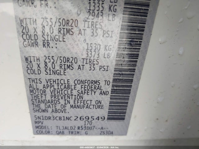 2022 NISSAN PATHFINDER 5N1DR3CB1NC269549 Photo 8