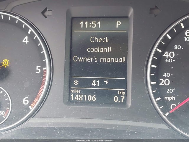 2012 Volkswagen Passat 2.0l Tdi Sel Premium მანქანა იყიდება აუქციონზე, vin: 1VWCN7A36CC055603, აუქციონის ნომერი: 44503881