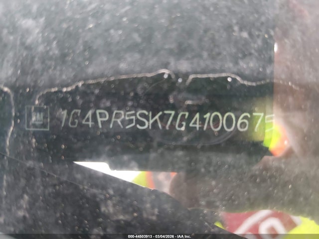 44503913 :رقم المزاد ، 1G4PR5SK7G4100675 vin ، 2016 Buick Verano Convenience Group مزاد بيع