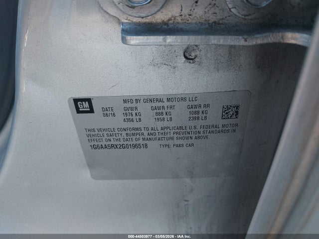 2016 CADILLAC ATS 1G6AA5RX2G0196518 Photo 8