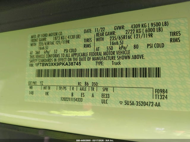 Ford E-transit-350 Cargo Van 2023 1FTBW3XK9PKA38745 Image 9