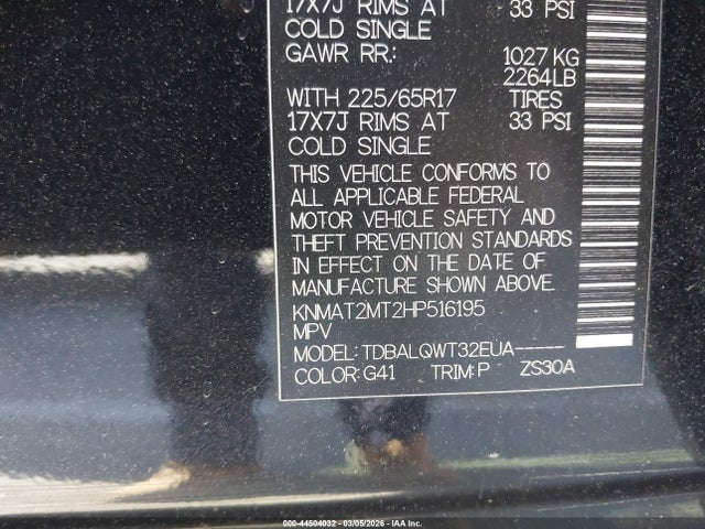 Nissan ROGUE SV 2017 KNMAT2MT2HP516195 Image 9