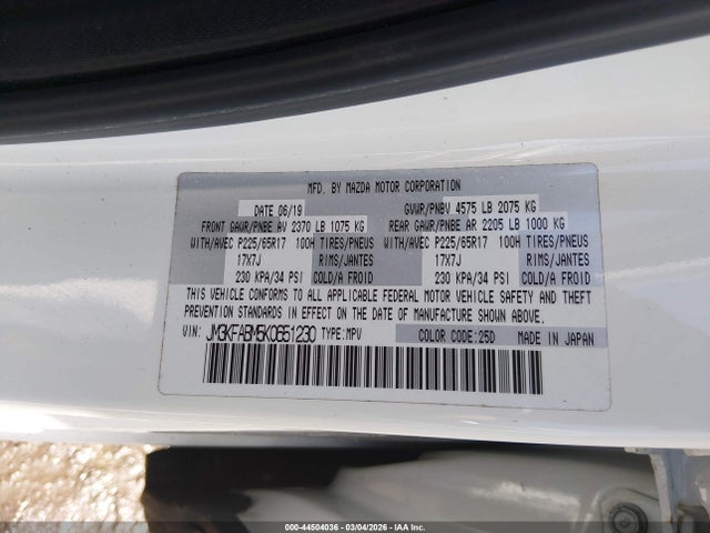 2019 MAZDA CX-5 JM3KFABM5K0651230 Photo 8