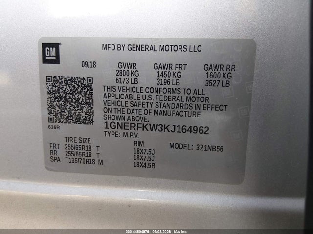 Chevrolet Traverse Ls 2019 1GNERFKW3KJ164962 Image 9