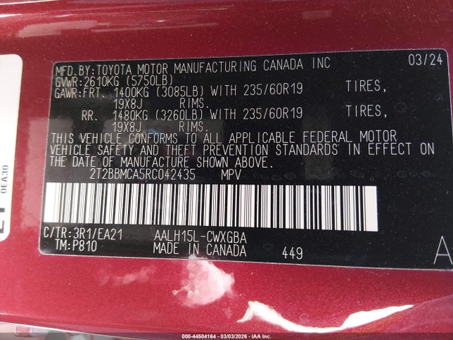 2024 LEXUS RX 350H 2T2BBMCA5RC042435 Photo 8