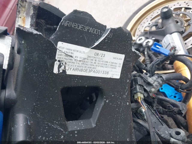 2023 Yamaha Mtm890 მანქანა იყიდება აუქციონზე, vin: JYARN80E3PA001338, აუქციონის ნომერი: 44504183
