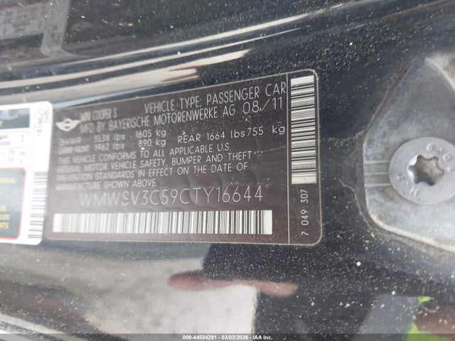 2012 MINI COOPER S WMWSV3C59CTY16644 Photo 8