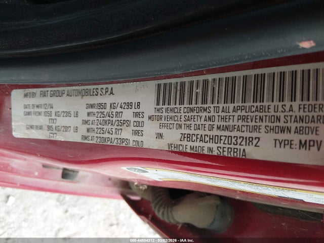2015 FIAT 500L ZFBCFACH0FZ032182 Photo 8