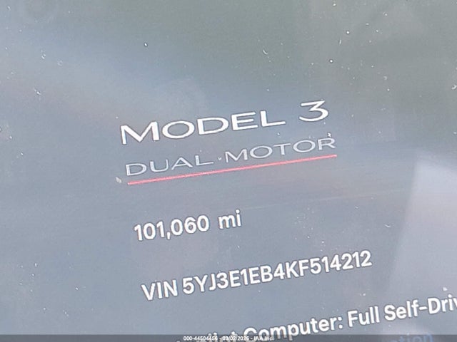 Продаж на аукціоні авто 2019 Tesla Model 3 Long Range/performance, vin: 5YJ3E1EB4KF514212, номер лоту: 44504456