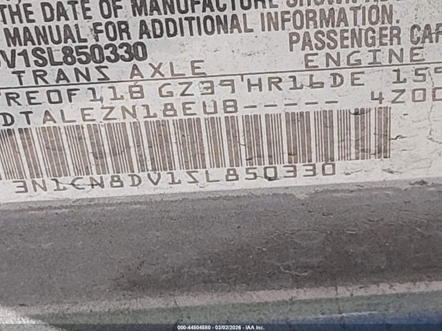 Nissan Versa 1.6 S 2025 3N1CN8DV1SL850330 Image 9