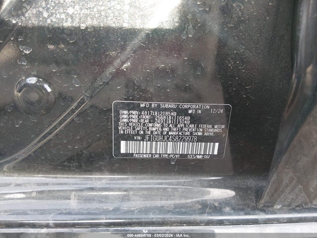 Aukcja sprzedaży 2025 Subaru Impreza Rs 5-door, vin: JF1GUHJC4S8229978, numer aukcji: 44504789