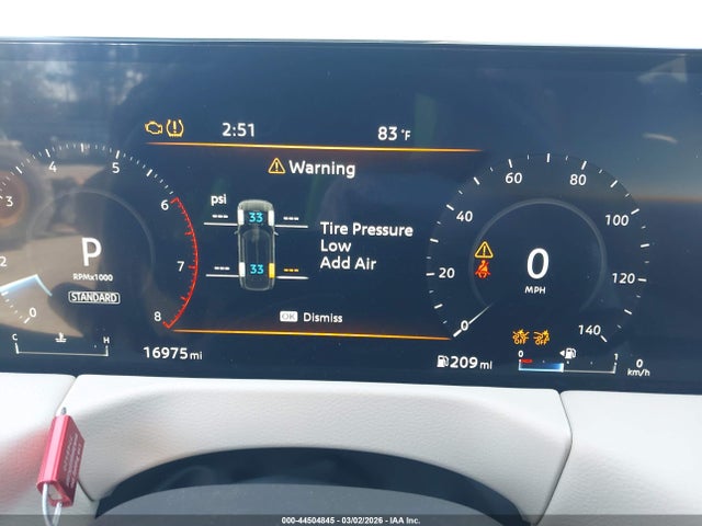 2025 Nissan Armada Platinum 2wd მანქანა იყიდება აუქციონზე, vin: JN8AY3ED5S9300999, აუქციონის ნომერი: 44504845