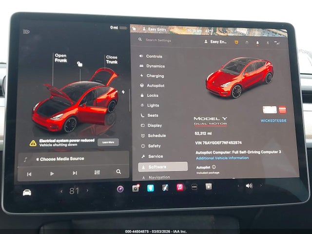 2022 TESLA MODEL Y 7SAYGDEF7NF452574 Photo 6
