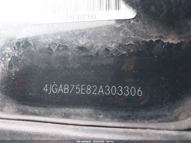 Aukcja sprzedaży 2002 Mercedes-benz Ml 500, vin: 4JGAB75E82A303306, numer aukcji: 44505036