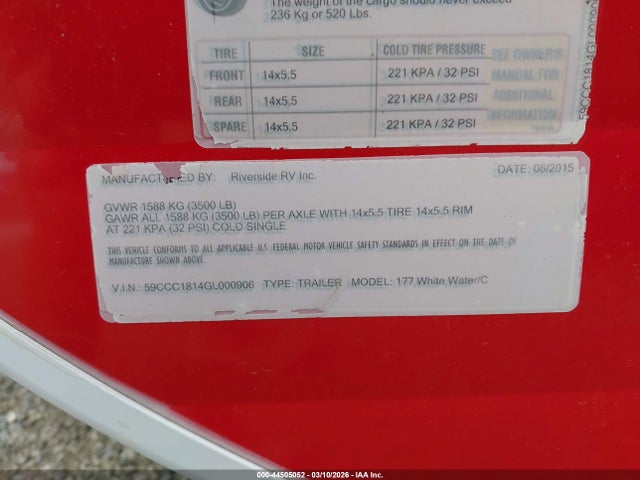 Riverside Retro 2016 59CCC1814GL000906 Image 9